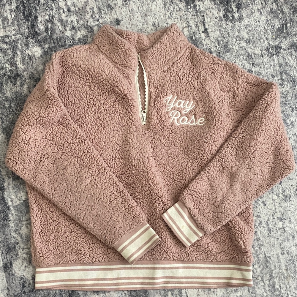 Grayson Threads Blush Sherpa Pullover